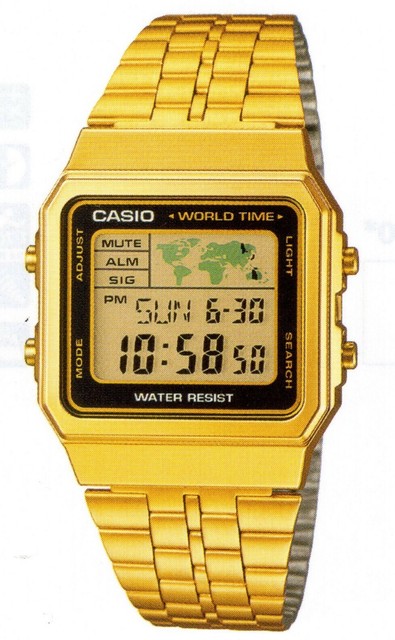 Casio Collection A500wega-1ef Orologio da polso Oro/nero | Acquisti Online  su eBay