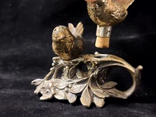 Vintage Weidlich Bros. Birds On A Branch Salt And Pepper Shakers Silver Plate
