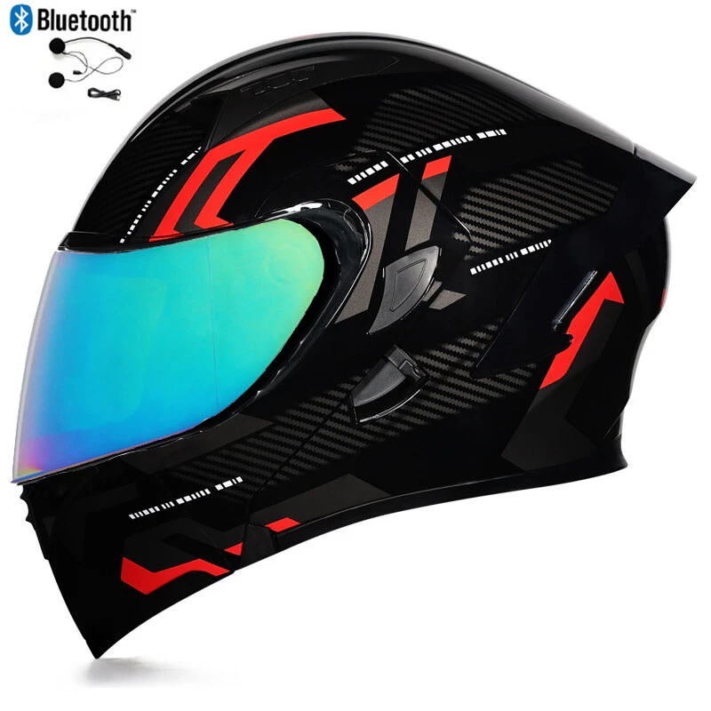 64#Black Red+Rainbow lens+Bluetooth