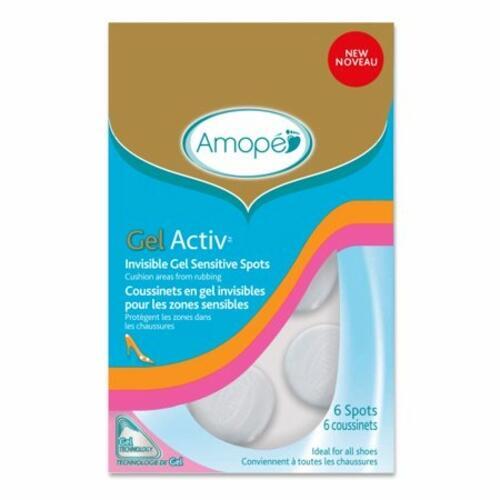 Amope GelActiv Invisible Gel Sensitive Spots Insoles for Women 6 spots (pack of - Picture 2 of 4