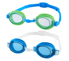 NEW 2 Pack - Speedo Kids' Splasher Goggles, ages 3-8, Blue/ Green