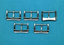 5 - 25Pcs SILVER TONE WATCH BUCKLE CLASP FOR LEATHER RUBBER WATCH BAND STRAP