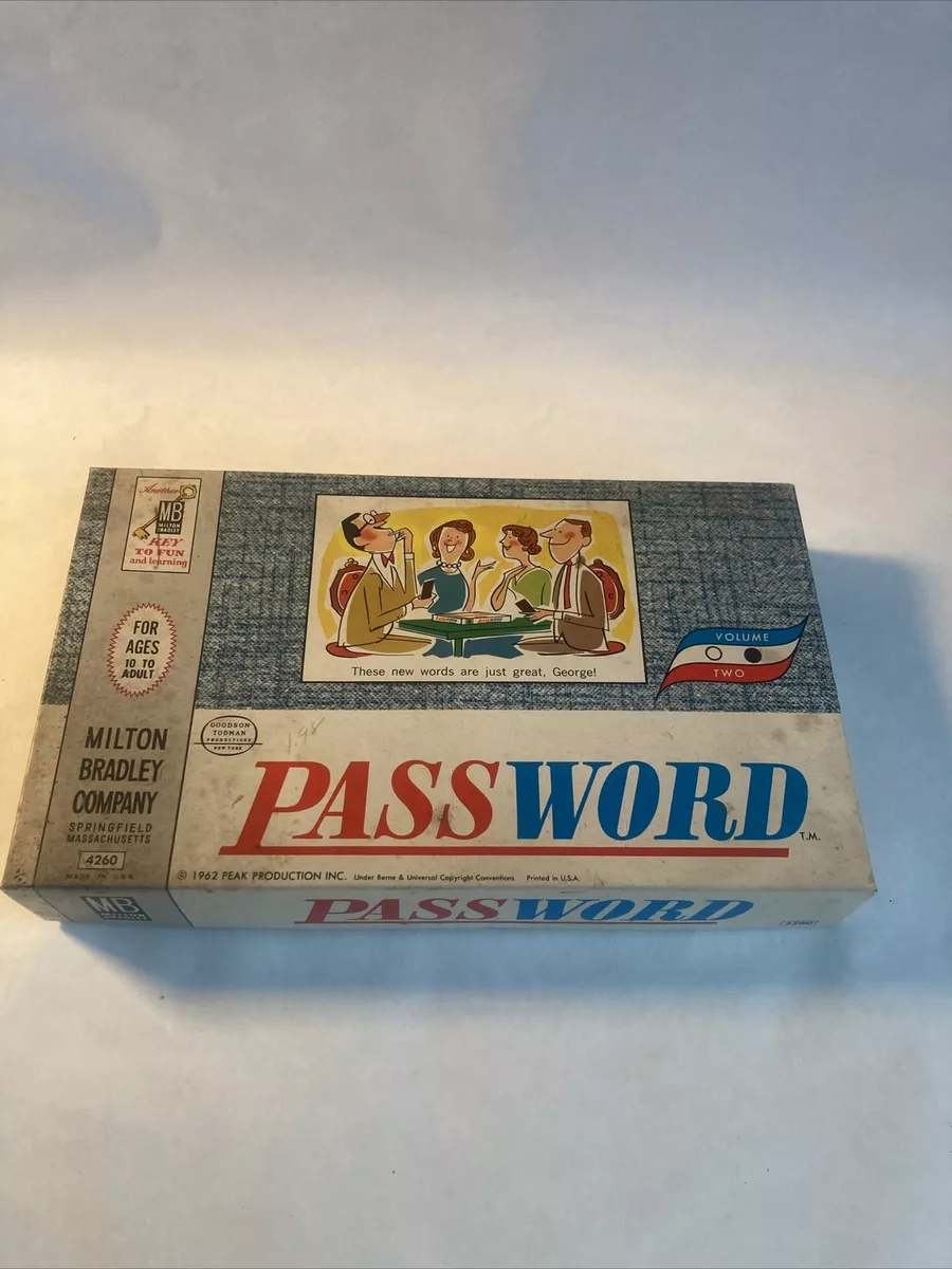 Vintage 1962 Password Game