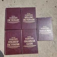 The New Webster's Deluxe Desk Reference Library Set 5 Hardcover Volumes-NO CASE 
