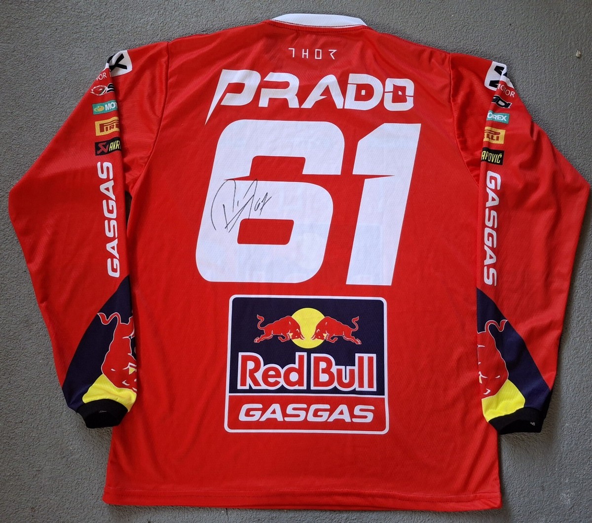 Jorge PRADO #61 Signed GAS GAS Replica Jersey - PSA - 2023 MXGP
