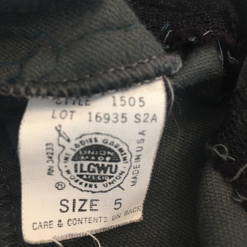 Vintage* Velvety Forest Green Knee Length Skirt w/ Triple Tiered Hem Size XS - Picture 6 of 9