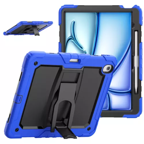 For iPad Pro 13/Air 13 11 inch Heavy Duty Full Body Case Stand Cover with Strap - Picture 10 of 30