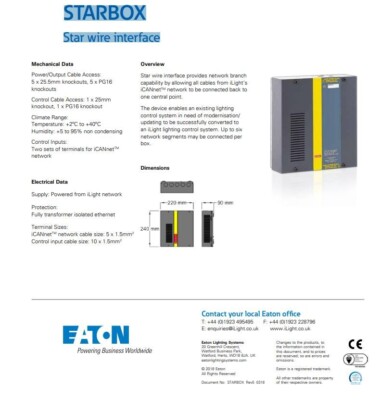 i-Light STARBOX Star wire interface CC0490011