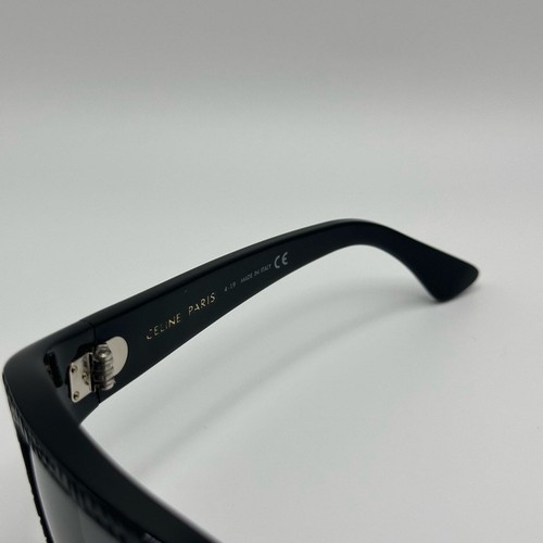 NEW CELINE CL4079IL 02A Black Square Unisex Authentic Sunglasses - Picture 4 of 12
