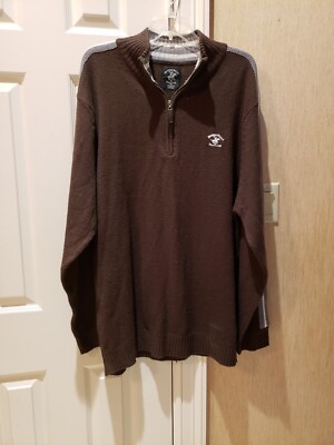 Beverly Hills Polo Club Brown Sweater Excellent Preowned