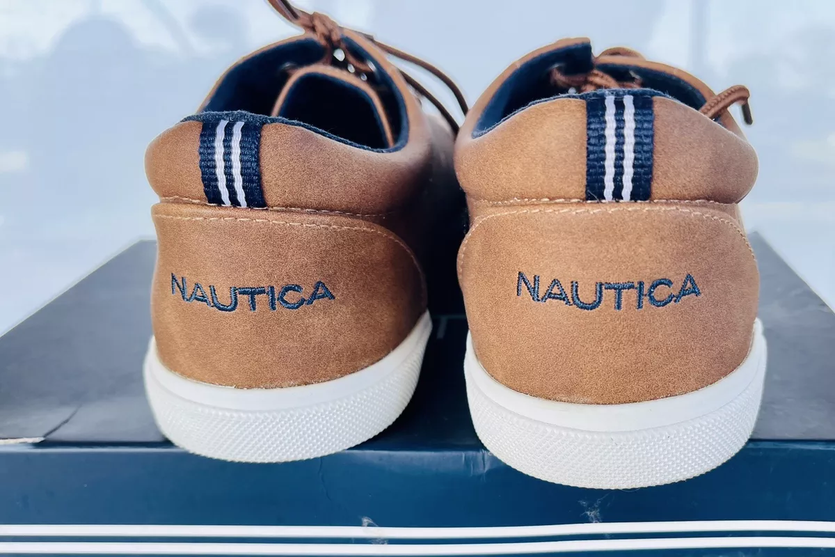 Nautica Berrian Youth Laceup Dark Tan Shoes Sneakers.Size 6 eBay