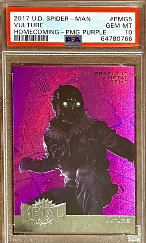 PSA 10 Vulture 2017 UD Spider-Man Homecoming PMG Purple Precious Metal Gems SSP