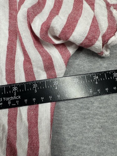 Rails Thea Red Stripe Tie Front Button Down Oversized Top Size Small Carmine - Picture 6 of 6