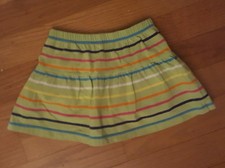Girl Size 6X-7 Green Striped The Children's Place Skirt