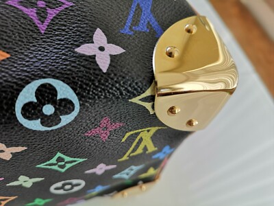 Louis Vuitton x Murakami Limited Edition Monogram Multicolor Speedy 30 Bag,  2003 at 1stDibs