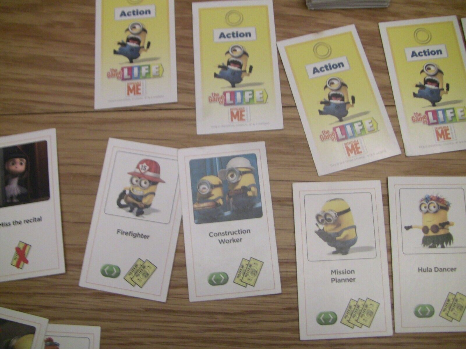 Instructions Rules The Game of Life Despicable Me Minion Made Replacement  Pieces