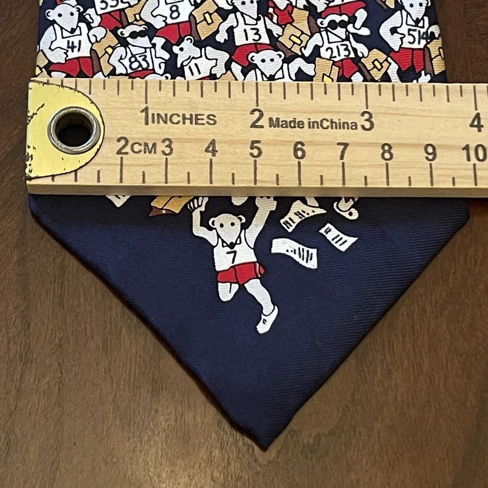 Vintage Alynn 100% Silk Men’s Neck Tie Made In USA Rat Race - Image 4 of 4