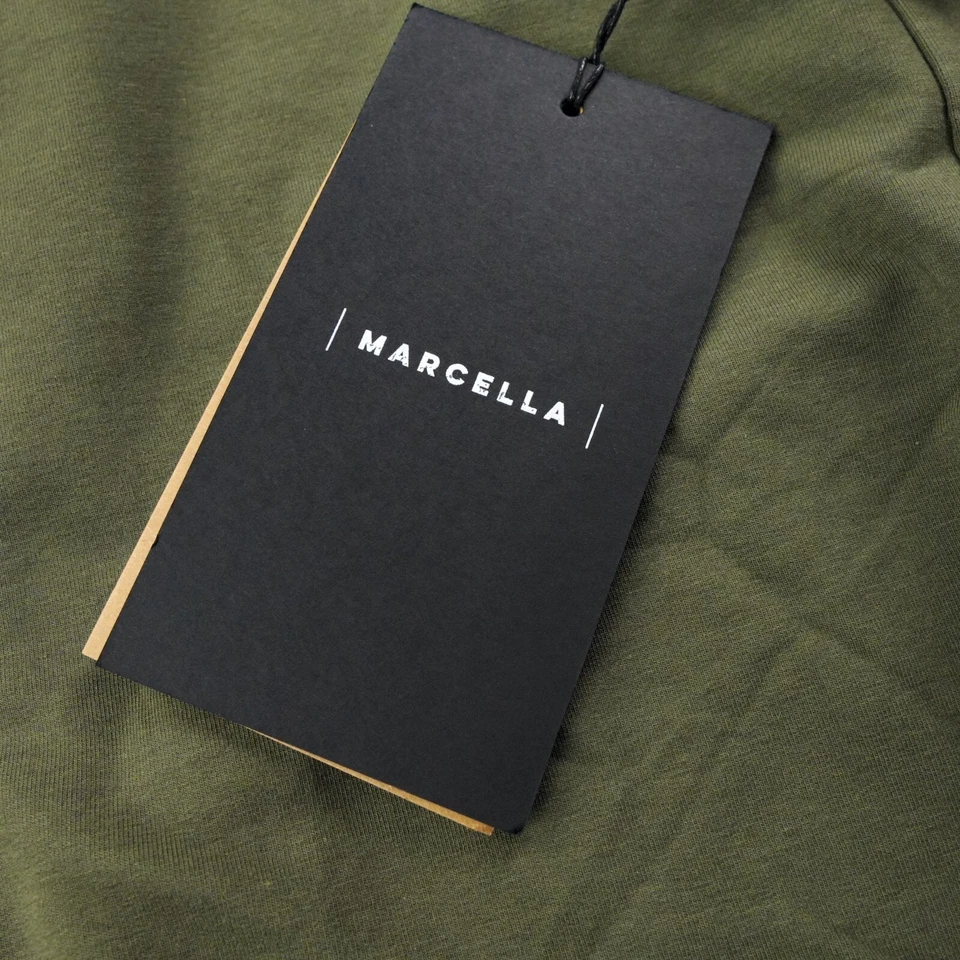 Sudadera con Capucha Marcella NYC Mujer Pequeña Militar Verde Oliva Grande Túnica Suéter 🔥 Foto 4 de 4