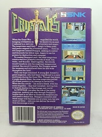 Crystalis NES With Original Box, No Manual, Authentic 1990 Great Condition