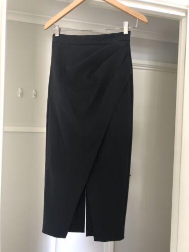 Sheike Black MIDI Skirt Size 8 With Split - Picture 1 of 6