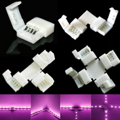 Adattatore Per Connettore A Striscia LED DIY 4 Pin Connettore Rapido 10mm Connettore Rapido Clip - Foto 6