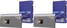 New 2 Sony PDV-124N Digital Video Cassette DVCAM 124 Minutes
