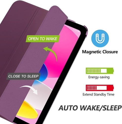 Magnetic Smart Case For iPad Air 1 2 9.7 5/6th 10.2 8 9th 10th 11th Gen 11" 10.9 - Picture 53 of 85