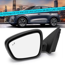 Driver LH Side Mirror With Blind Spot / Heat For 2020 2021 2022 2023 Ford Escape