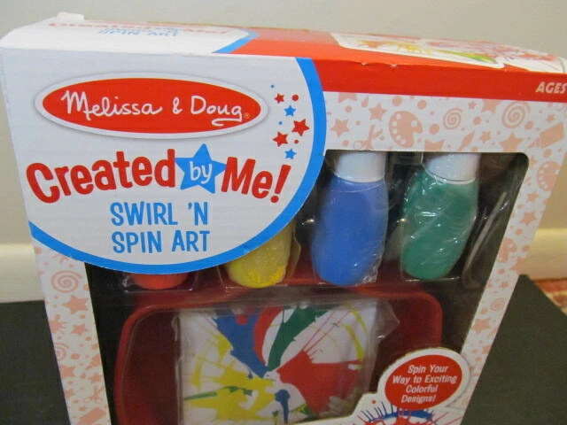 Melissa Doug Created by Me Swirl N Spin Art Kit for Ages 4 eBay