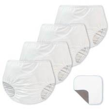 EZ Moms 4 Packs Plastic Underwear for Potty Training Waterproof Cloth Diaper ...