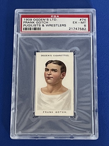 1909 Ogden Cigarettes Frank Gotch PSA 6 Pugilists & Wrestlers Card #74 Champion