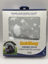 Gold Bug Canopy Cover Lightweight Universal Fit For Car Seat Grey/White