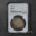 1897 Morgan Silver Dollar $1 - NGC MS62 - Philadelphia