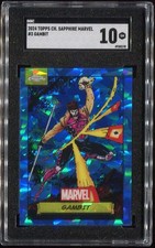2024 Topps Chrome Marvel Sapphire #3 Gambit Refractor SGC 10 Gem Mint Case Pop 1