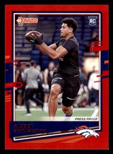 2020 Donruss #274 Albert Okwuegbunam Press Proof Red Denver Broncos