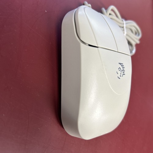 Vintage Packard Bell 2 Button Wheel Mouse PS/2 Connector - vintage ball mouse - Picture 4 of 4