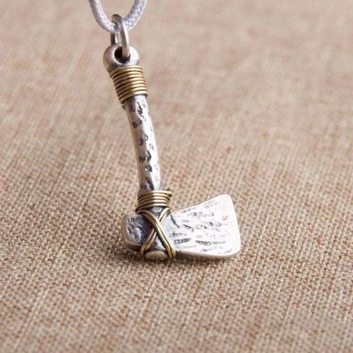 Vintage Silver Axe Pendant Small Axe Pendant Silver Accessories - Picture 11 of 11