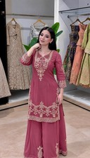Salwar Kameez Indian Pakistani Wedding Party Wear Dress Bollywood Sharara Plazzo
