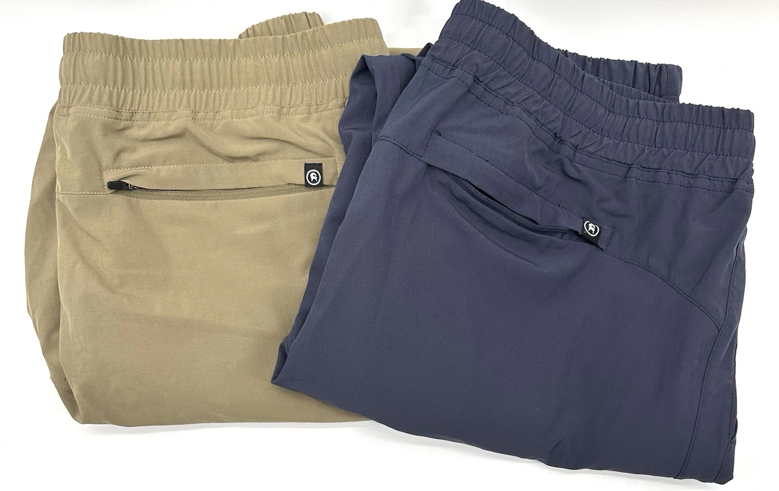 2 Backcountry Softshell Pants Mens XL Blue Olive Green Hiking Zip Pockets FF09