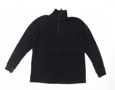 Active People Womens Black Polyester Pullover Sweatshirt Size 8 Drawstring
