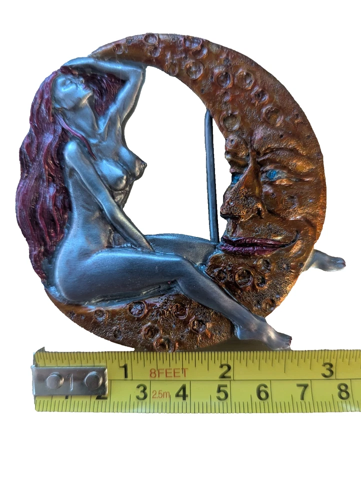 WOMAN ON THE MOON VINTAGE BELT BUCKLE - Image 4 of 4