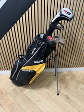Set of Callaway Diablo Edge & Taylormade Golf Clubs + Wilson Stand Bag, Mens RH