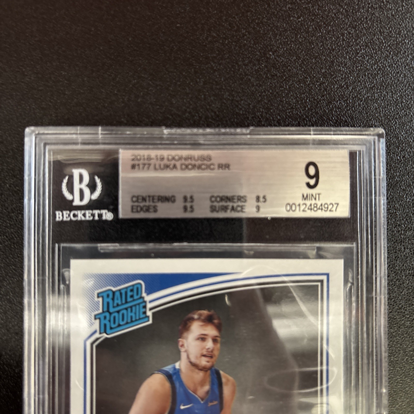 2018-19 Donruss Optic #177 **Luka Doncic** Rookie Card - BGS 9💎 view 3