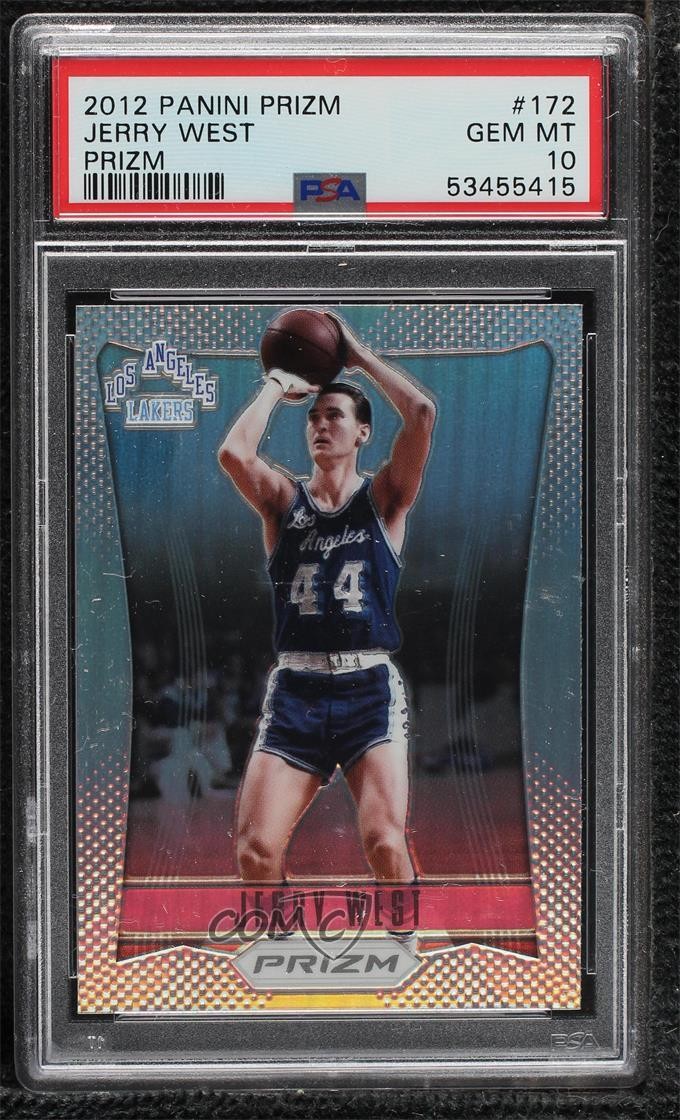 2012-13 Panini Prizm Silver Prizm Jerry West #172 PSA 10 GEM MT HOF 2w0