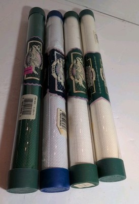 4 Counted Cross Stitch 15''x18'', 14ct Gr, Lt Blue, 18ct Wht, 16ct Wht