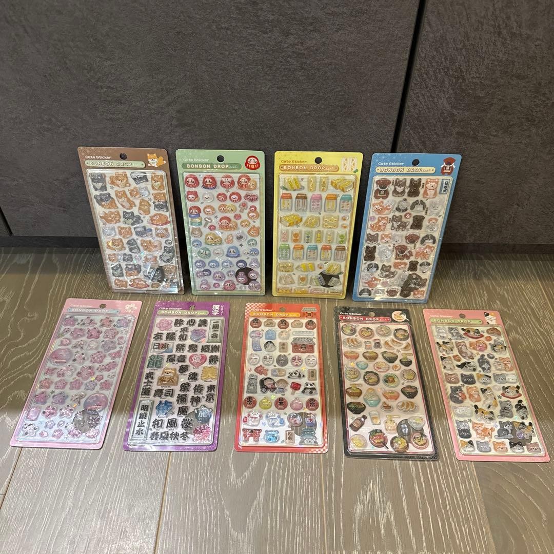 Bon Bon Drop Stickers Japanese Pattern Set 9 Genuine