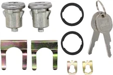 MOTOKU 2 PCS Door Lock Cylinder for Chevy Truck C10 C20 Silver, Gold, Black 