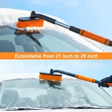 Ice Scraper for Car Snow Brush Van Window Telescopic Extendable Windshield