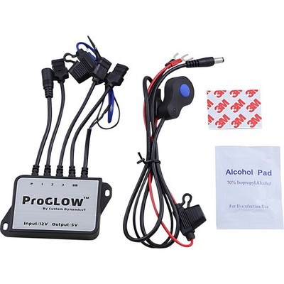 Custom Dynamics ProGlow Bluetooth Controller Motorcycle Street Bike PG-BTBOX-1