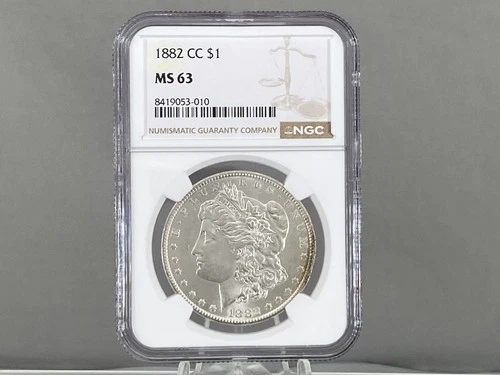 1882-CC Morgan Silver Dollar NGC MS 63 8419053-010